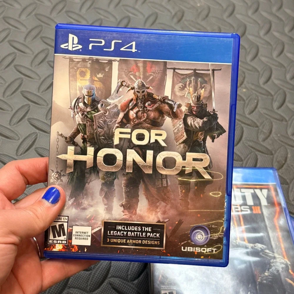 Sony PlayStation 4 Video Game Lot For Honor Call of Duty Black Ops 3 Battlefield